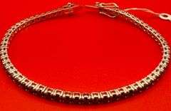 14K White Gold Black Diamond Tennis Bracelet
