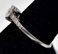 CZ Gemstone Ring in Sterling Silver