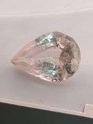 CERTIFIED 6.78 CARAT PEAR SHAPED MORGANITE