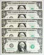 (5) Superb Crisp $1 2021 Star Replacement Notes Cleveland-Consecutive!!