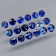 Diamond cut! 2.90ct top blue sapphire set!