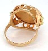 18kt Yellow gold Corletto lady Justice ring