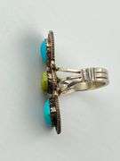 925 Sterling Silver American Style Turquoise Ring