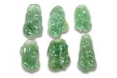 Fine Lot of 6 Jadeite Double PeaPods
