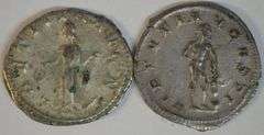 2 Well-matched Gordian III Roman Silver Antoninianus coins, 238-244 AD