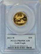 Superb Deep Cameo Proof 2013-W $10 Gold Eagle. PCGSPR69DCAM Signature