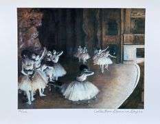 Edgar Degas, Ballet Rehearsal on the Stage, Pencil Signed by The Estate