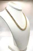 Huge Sparkling 110 Cttw Sparkling White Simulated Diamond 18 Kt Yellow Gold Plated Tennis Necklace