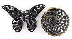 2 Signed Vintage Rhinestone Pins