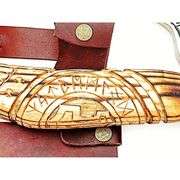 Carbon Forged Viking Axe with Rosewood Handle