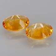 Full body flashing! 8.07ct golden yellow Citrine pair