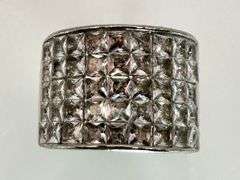 Sparkling 9.5  Ctw Lab Simulated Diamond Ring