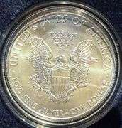 2011 W Unc Silver Eagle With Box Paper