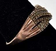 Diamond Ring in Vermeil Sterling Silver