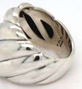 925 Sterling silver David Yurman Sculpted Cable ring