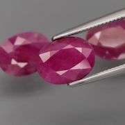 Three REAL Burmese Rubies weighing almost 2cts EACH!!!