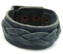 Group lot of 6 leather bracelets