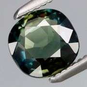 VS grade 1.26ct cushion cut blue green Sapphire -Heated only!!!