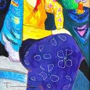 Blue Mood by Itzchak Tarkay (1935-2012)