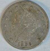 Scarce needle-sharp XF/AU 1896 Liberty 'V' Nickel