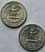 Two 1941  Gem BU Washington Quarters.