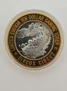 (Lot of 5) Silver Limited Edition Casino Gaming Tokens