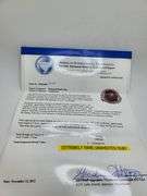 Natural star ruby 15ctw with sapphire accent set in silver ring