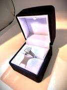 Sparkling 2.75 Ct Ambeer Ice Princess Cut Lab Simulated Diamond Ring