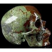 Dragon Blood Jasper Hand-Carved Crystal Skull