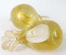 Vintage Pair of Murano Art Glass Doves