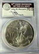 Mercanti 2014 Signed MS 69 Silver Eagle