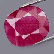 Pendant cut! Solid color! 3.87ct REAL Winza Ruby! Untreated!