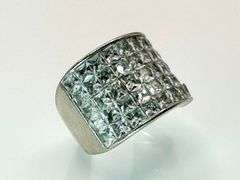 Sparkling 9.5  Ctw Lab Simulated Diamond Ring