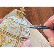 Imperial 24K Gold with Austrian Crystals Fabergé Egg & Pendant