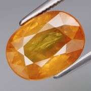 Rich and vibrant color! 5.02ct real orange Sapphire!!!