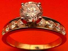 14K Two-Tone Gold Diamond Engagement Ring of 1 ct