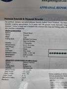 Extremely fine 18.4G Platinum and 14.19 ctw GGA certfied  Emerald and diamond Bracelet