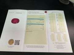 CERTIFIED NATURAL RUBY 5.90 CARAT OVAL SHAPED.