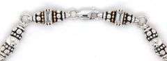 Lagos Caviar 2-tone white topaz bracelet
