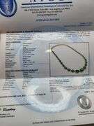 Extremely fine 32.2G of 14k gold and 30.20 ctw GGA certfied  Emerald and diamond necklace