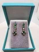 Extremely fine Victorian Emerald and diamonds earrings
