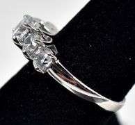 CZ Gemstone Ring in Sterling Silver