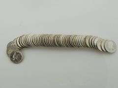 Mixed Date Roll Of Extremely Nice Mercury Dimes, $5.00 FACE