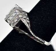 CZ Gemstone Cluster Ring in Sterling Silver