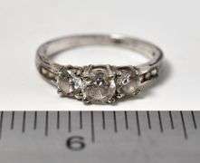 CZ Gemstone Ring in Sterling Silver