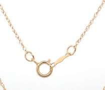 14kt Yellow gold 0.15ctw diamond graduated 3 stone pendant on chain