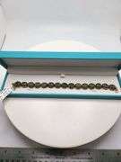 Very fine hand made 25 ctw emeralds and diamond  bracelet