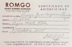 Spectacular Large Size Original Painting by Mexican Contemporary Master ROMGO