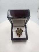 Extremely fine Victorian natural multi sapphire, diamonds ring on silver