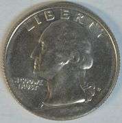 Gem BU Massive Obverse Cud over date of 'P' Mint Washington Quarter Error